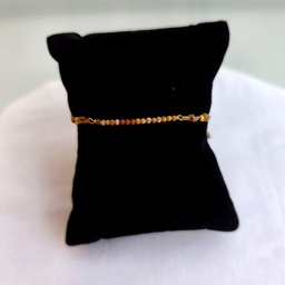 Pulsera Macramé Piedras Camel (Dorado)
