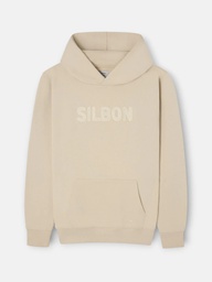 Sudadera Capucha Cuerda Beige - Silbon