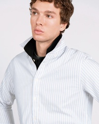 Camisa Rayas North Sea Iced Blue - Harper &amp; Neyer