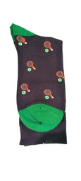 Calcetines Negro y Verde Raquetas - Stroget