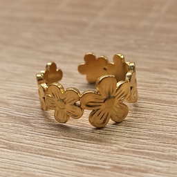 Anillo Flores Dorado